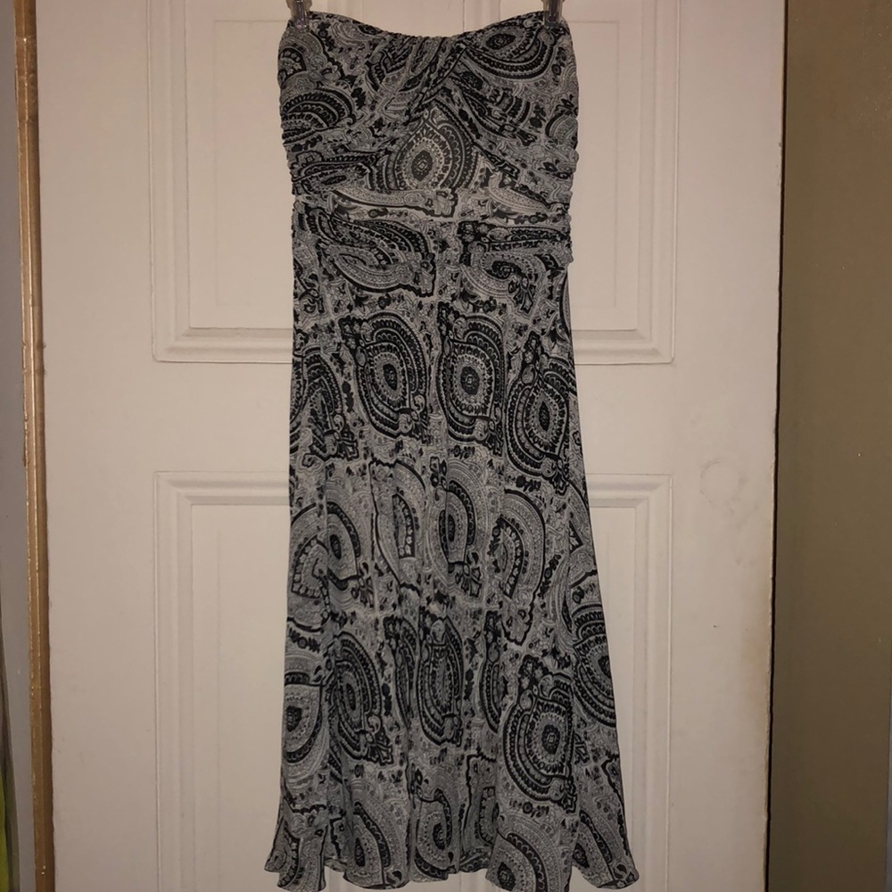 White House Black Market strapless dress